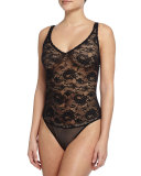Never Say Never Lace Teddy, Black