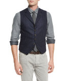 Chalk-Stripe Wool Waistcoat
