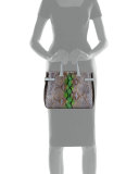 Boulevard 28 Python Tote Bag, Light Blue