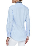 Mr. French Long-Sleeve Contrast Dress Shirt