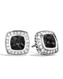 Petite Albion Earrings with Black Onyx and Diamonds