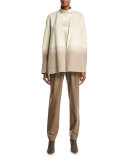 Barclay Relaxed Wool-Blend Pants, Cobblestone Melange