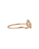 14k Rose Gold Diamond Love Script Ring