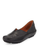 Soleful Casual Leather Slip-On, Black