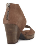 Clip Leather d'Orsay 100mm Sandal, Dusk