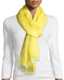 Airy Modal-Linen Maltinto Scarf, Yarrow  