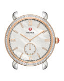 18mm Gracile Diamond Mother-of-Pearl Watch Head, Two-Tone