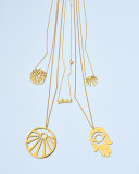 Ray Cutout Pendant Necklace