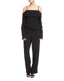 V-Back Cold-Shoulder Top