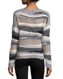 Dorian Striped Alpaca-Blend Sweater 