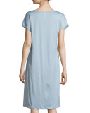 Yolanda Cap-Sleeve Nightgown, Tourmaline 