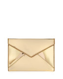 Leo Metallic Envelope Clutch Bag