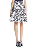 Piper Illusion-Print Skirt