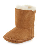 Infant Caden Suede Bootie, Chestnut