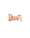 Bow 18k Rose Gold Diamond Ring