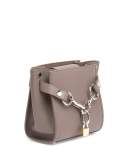 Attica Mini Chain Satchel Bag, Mink Gray