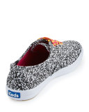 Keds Double Dare Printed Sneaker, Black/White