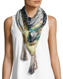 Meadow Printed Silk Scarf 