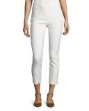 Cropped Stretch Leggings, Soft White