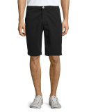 Griffin Flat-Front Shorts, Blue 