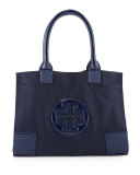Ella Nylon Tote Bag, French Navy
