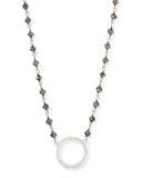 Twilight Open-Circle Diamond Pendant Necklace