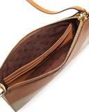 Perry Colorblock Wallet Crossbody Bag, Bark/Gold