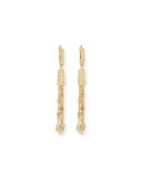 18k Modern Tassel Earrings with Diamonds