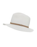 Floppy-Brim Fedora Hat, Silver Gray