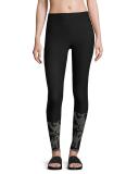 Gradient High-Rise Performance Leggings, Black