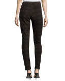 Python-Print Leggings, Textured Snake