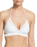 La Playa Wrap Bikini Top, Moonlight White