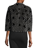 Mink & Beaver Layered Jacket, Black/Gray