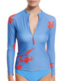 Talisay Printed Long-Sleeve Surf Shirt