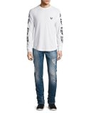 Rocco Distressed Skinny Jeans, Blue