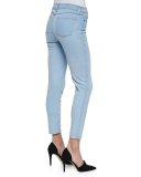 835 Mid-Rise Cropped Skinny Jeans, Light Blue