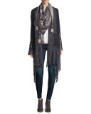 Antoinette Georgette Jacket w/ Crochet Trim 