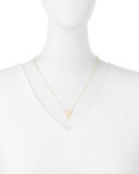 Electric Diamond Triangle Pendant Necklace