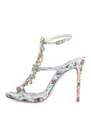 Crystal Pixel-Print 105mm Sandal, Multi