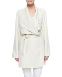 Cashmere Double-Face Wrap Coat 