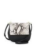 cameron street byrdie snake crossbody bag, black