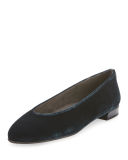 Chicflat Velvet Round-Toe Flat