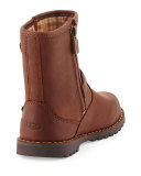 Harwell Leather Buckle-Trim Boot, Stout, Youth