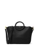 Skorpios Leather Market Bag, Black