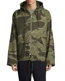 Camouflage-Print Anorak Jacket