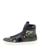 SL/10H Camo-Print High-Top Sneaker
