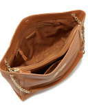Britten Small Leather Tote Bag, Bark