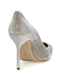 BB Velvet 105mm Pump, Gray