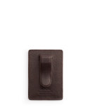 Leather Card Case with Money Clip