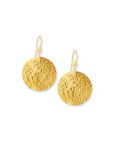 Classic Lush Dangling Flake Earrings in 24K Gold